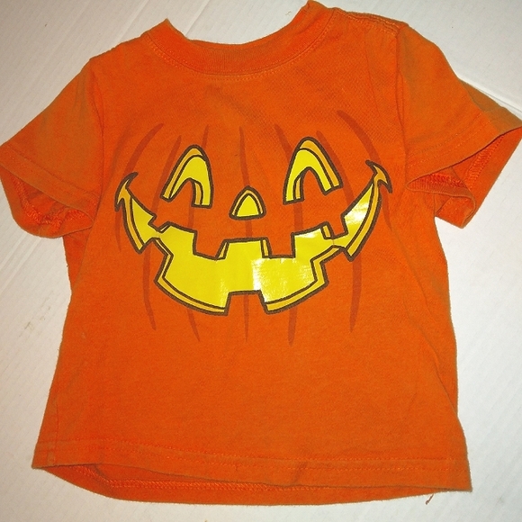 GUC Toddler Great Orange Jack O' Lantern Face Short Sleeve 2T t-shirt - Picture 2 of 8